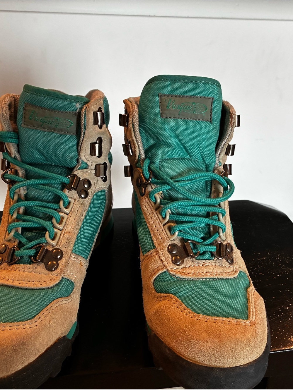 Vasque Teal and Tan Hiking Boots